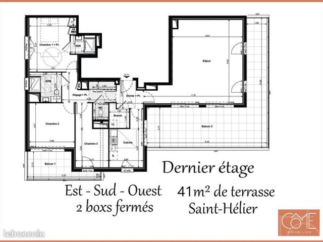 Appartement 4 pièces 110 m²