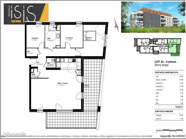 Appartement 4 pièces 110 m²