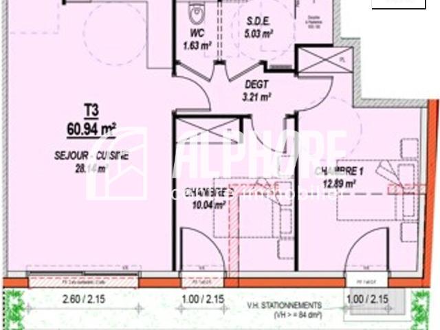Appartement 3 pièces 115 m²