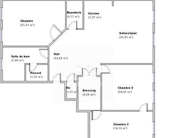 Appartement 4 pièces 120 m²