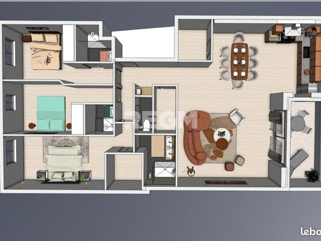 Appartement 4 pièces 120 m²