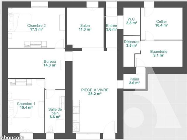 Appartement 4 pièces 121 m²