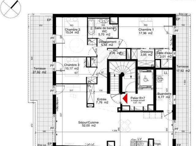 Appartement 4 pièces 130 m²