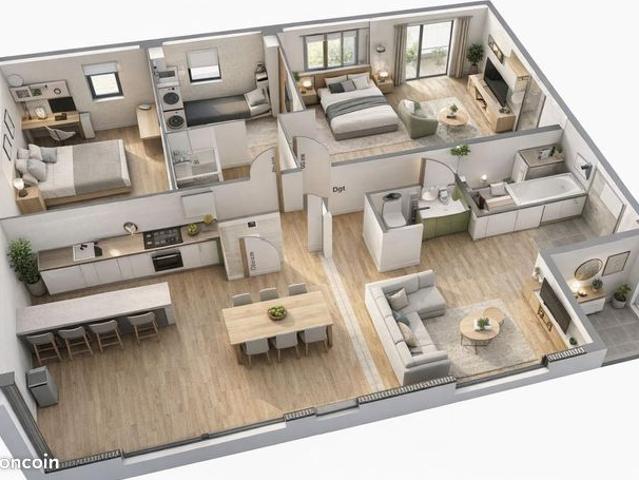 Appartement 4 pièces 138 m²