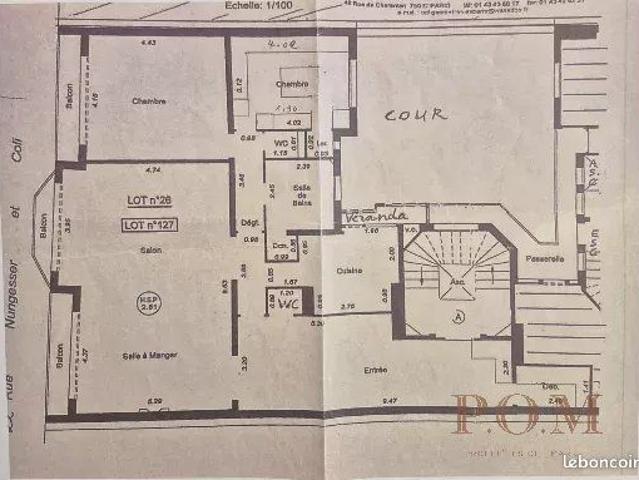 Appartement 4 pièces 138 m²