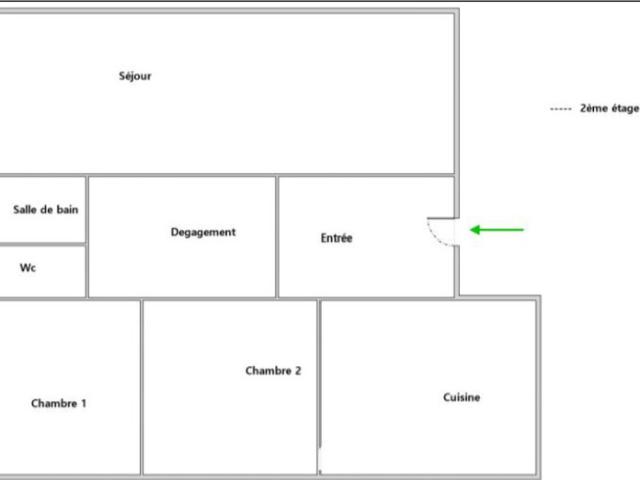APPARTEMENT 4 PIECES 2 CHAMBRES SANS VIS A VIS AU CALME SUR JARDINS