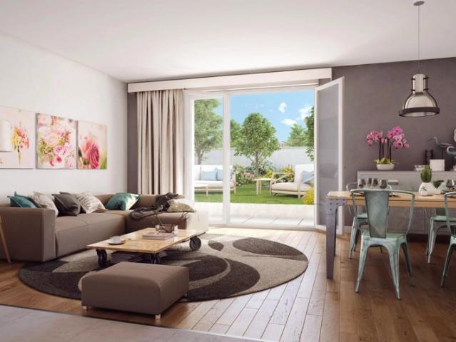 Appartement 4 pièces avec jardin privatif