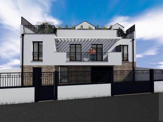 Appartement 4 pièces + balcon 7 m2 + Jardin privative 70 m2