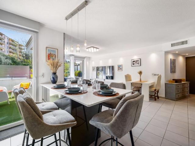 Appartement 4 pièces, belle terrasse, accès sécurisé, résidence récente