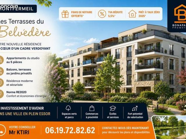 Appartement 4 pièces Les Hauts de Montfermeil