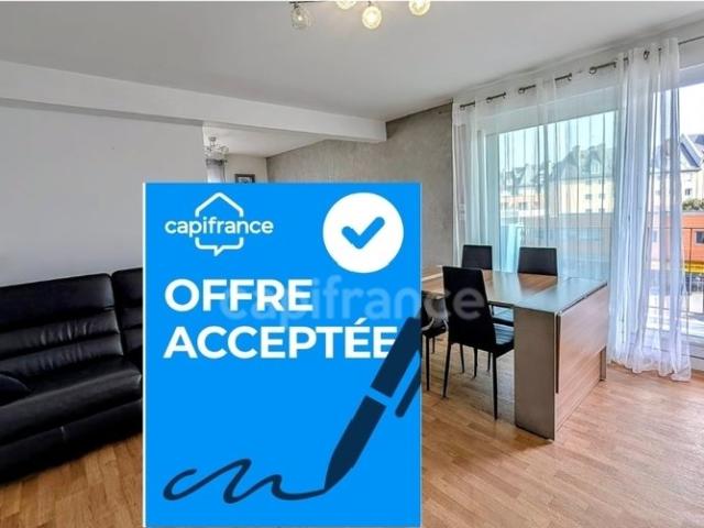 Appartement 4 pièces sur dalle béton, grand double séjour, B. 88m² Brest