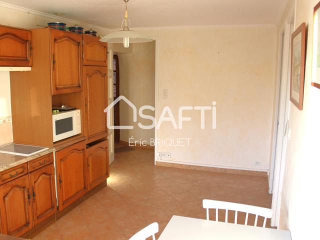 Appartement 4P plus terrain de 600 m2 plus cave