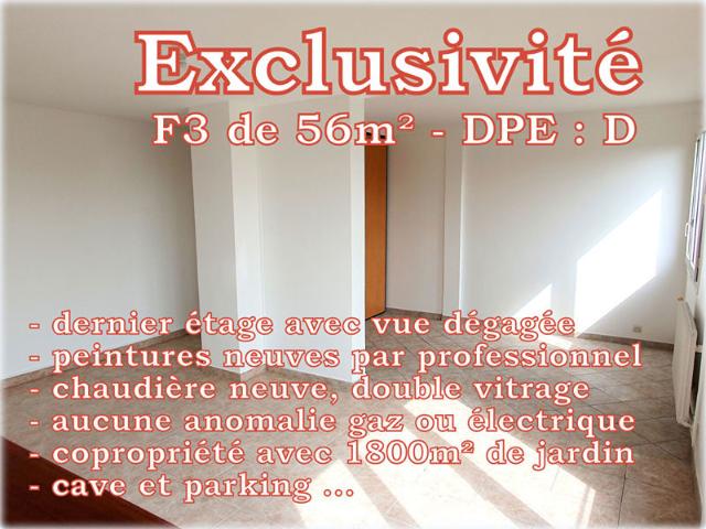 Appartement 56 m2 3 pièces