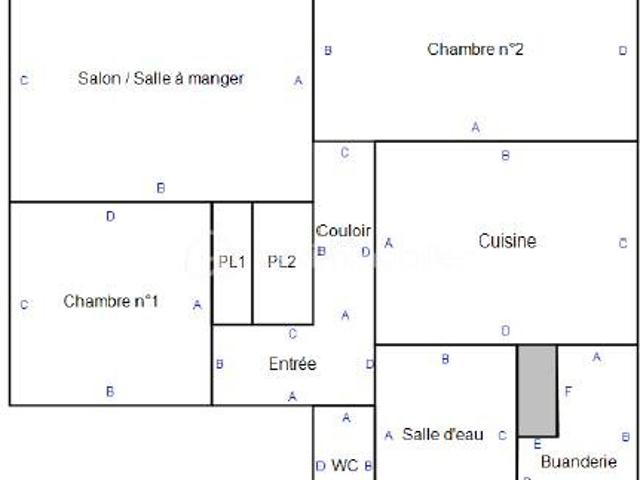 APPARTEMENT 56M2 2CHAMBRES REFAIT A NEUF AVEC BALCON, CAVE, BOX PARKING PRIVATIF DIEPPE