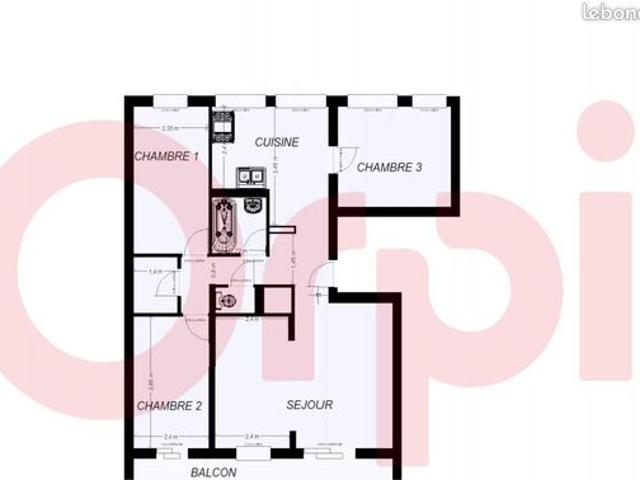 Appartement 5 pièces 75 m²