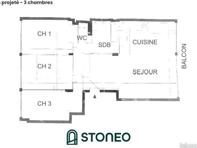 Appartement 5 pièces 83 m²