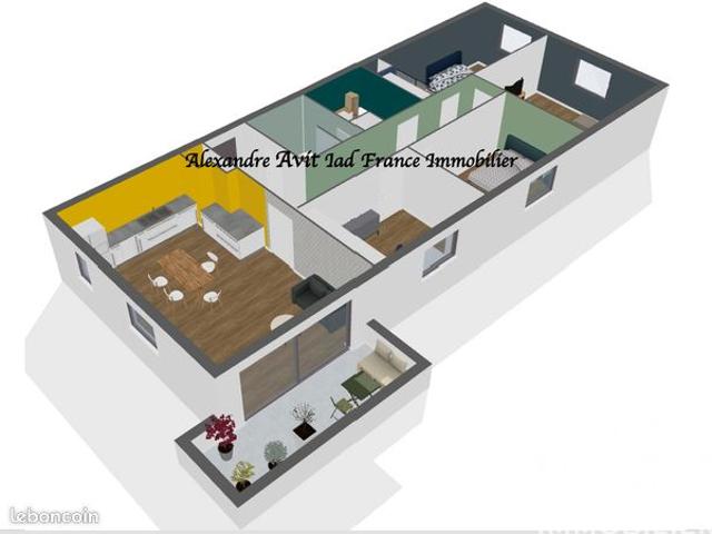 Appartement 5 pièces 88 m²