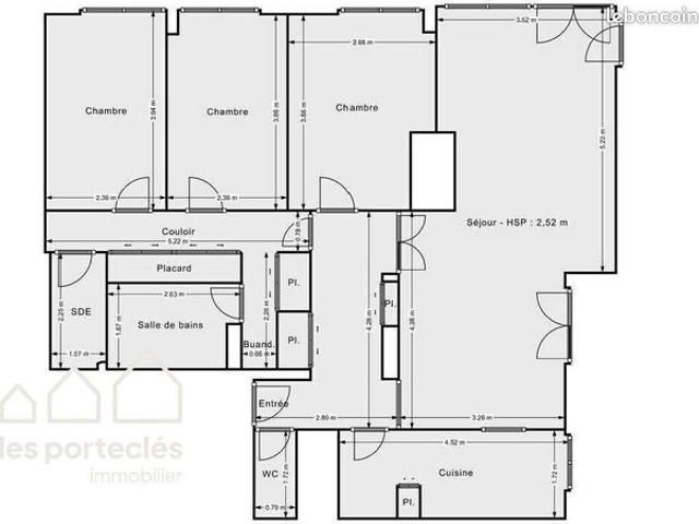 Appartement 5 pièces 90 m²