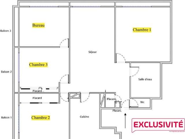 Appartement 5 pièces, 91 m² à louer à Marseille 1 13001