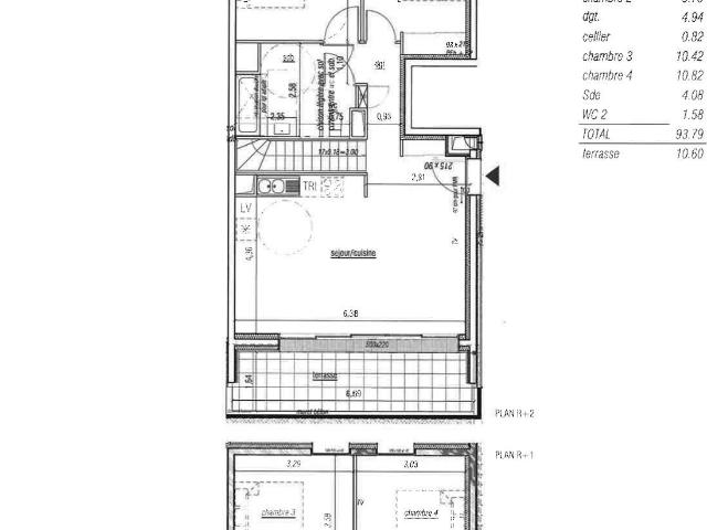 Appartement 5 pièces 94 m²