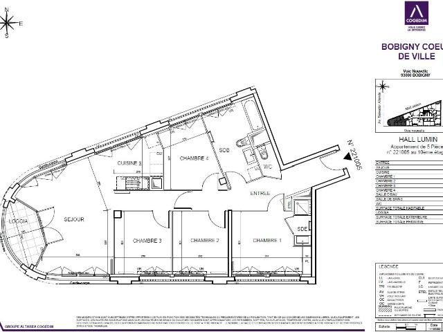 Appartement 5 pièces 94 m²
