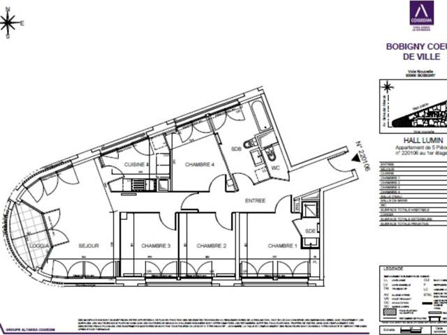 Appartement 5 pièces 94 m²