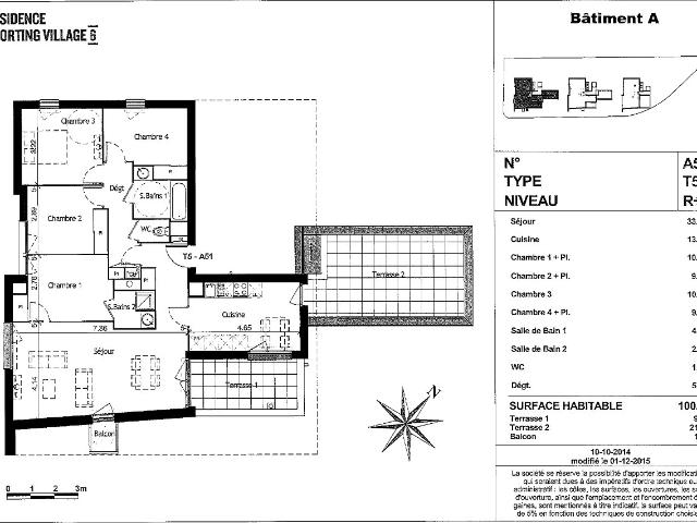 Appartement 5 pièces 100 m²