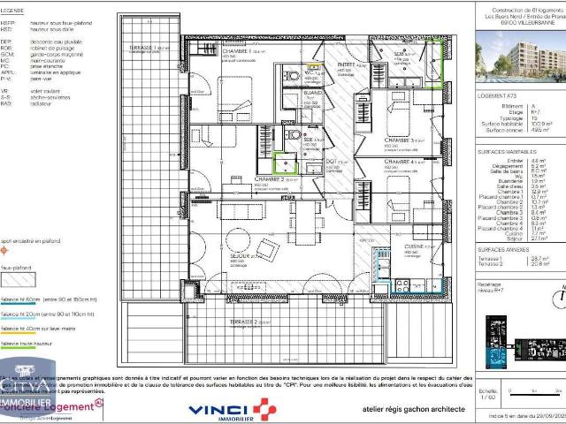 Appartement 5 pièces 101 m²