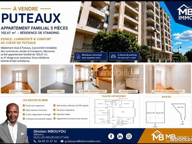 Appartement 5 pièces 102 m²