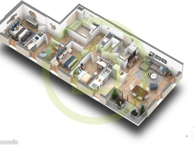 Appartement 5 pièces 102 m²