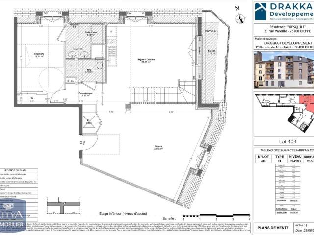 Appartement 5 pièces 114 m²