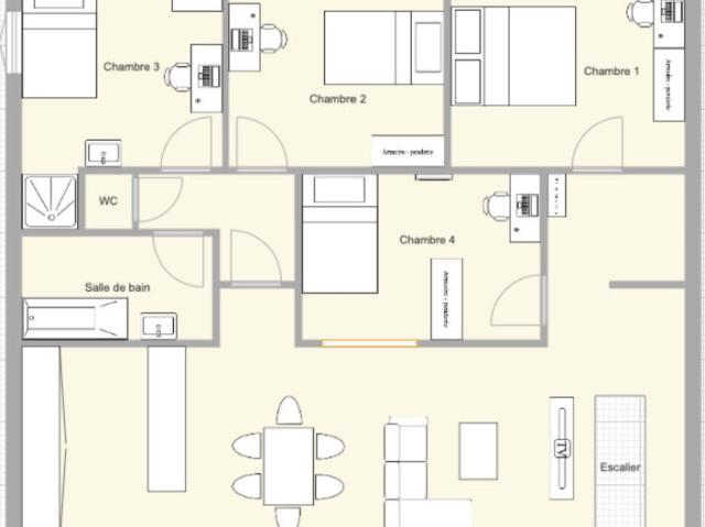 Appartement 5 pièces, 115 m² à louer à Caen 14000