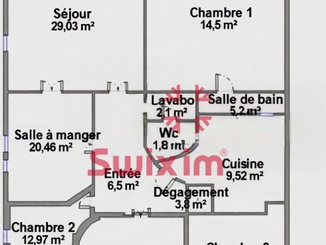 Appartement 5 pièces 122 m²