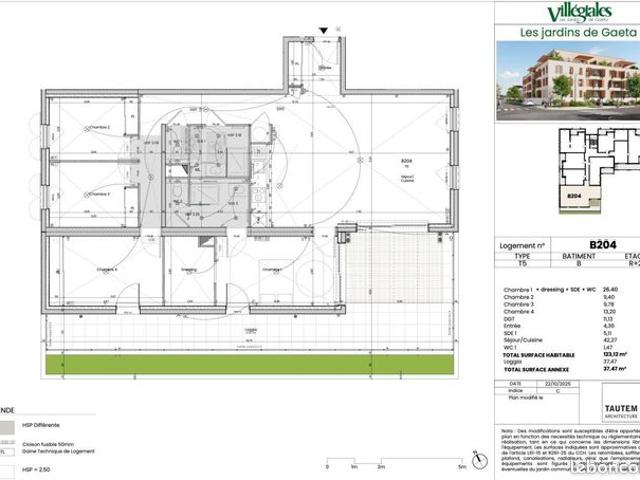 Appartement 5 pièces 123 m²