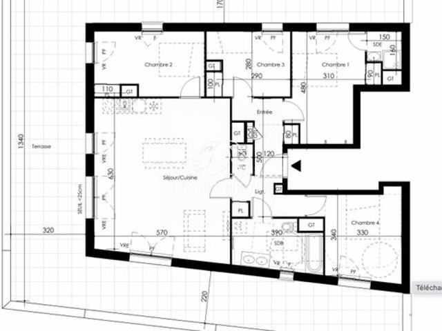 Appartement 5 pièces 125 m²