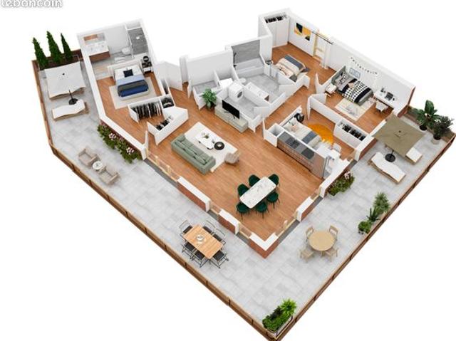 Appartement 5 pièces 126 m²