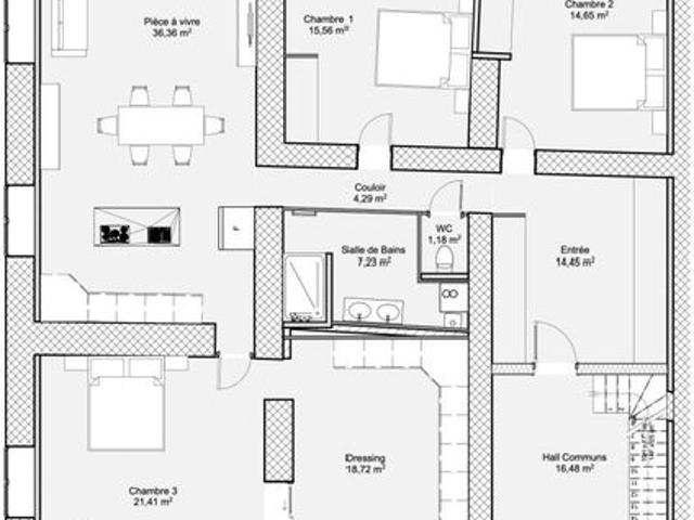 Appartement 5 pièces 130 m²