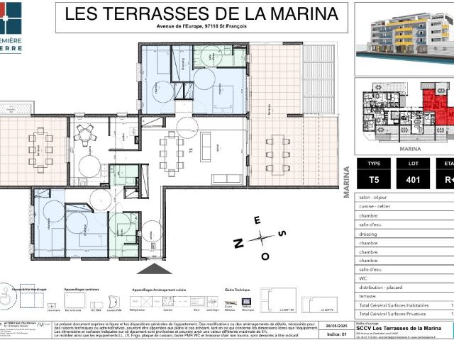 Appartement 5 pièces 131 m²