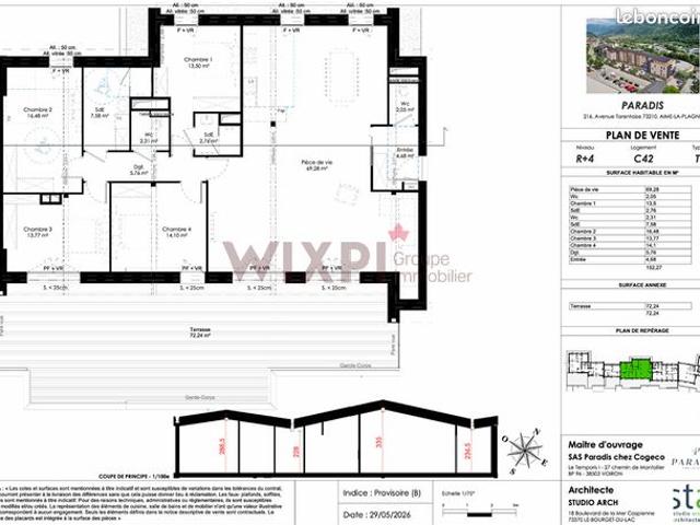 Appartement 5 pièces 152 m²