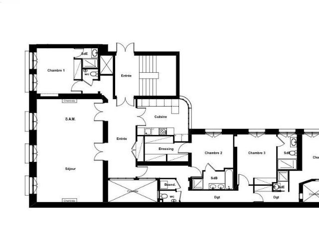 Appartement 5 pièces 170 m²