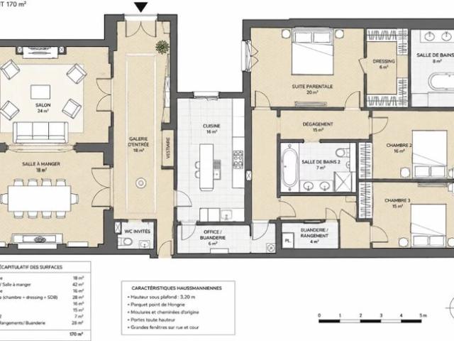 appartement 5 pièces 170m2 Ranelagh