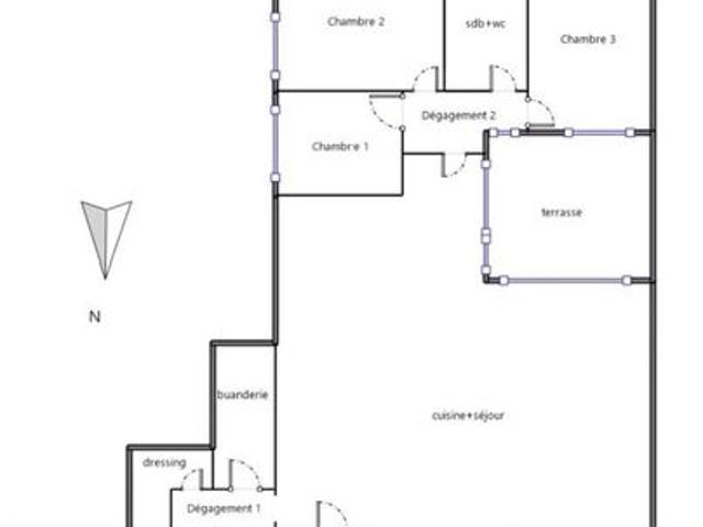 Appartement 5 pièces 189 m²