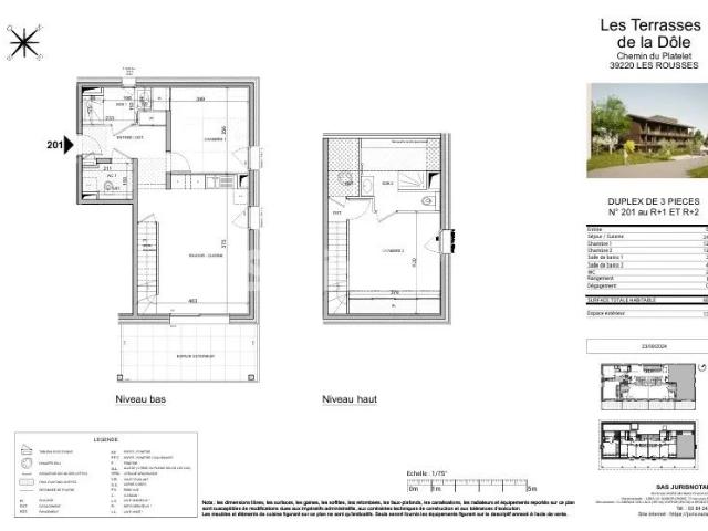 Appartement 5ème étage 78,10 m2