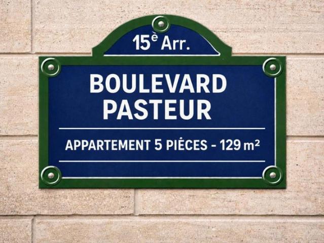 Appartement 5P 129m² Bd Pasteur Paris 15