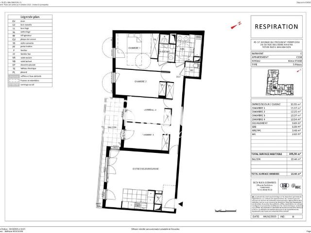 Appartement 5P récent dans une copropriété de standing