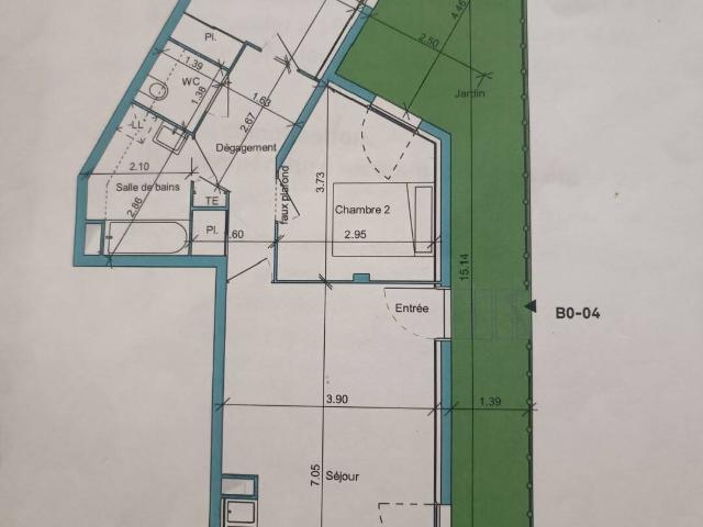 Appartement 64 m2 Gentilly