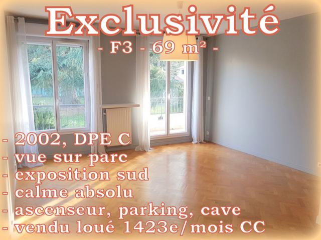 Appartement 69 m2 3 pièces