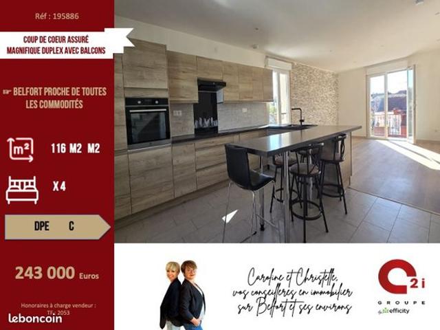Appartement 6 pièces 116 m²