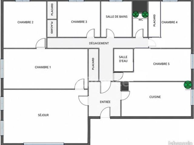 Appartement 6 pièces 125 m²