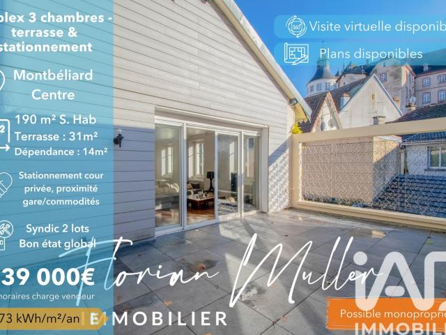 Appartement 6 pièces 190 m²